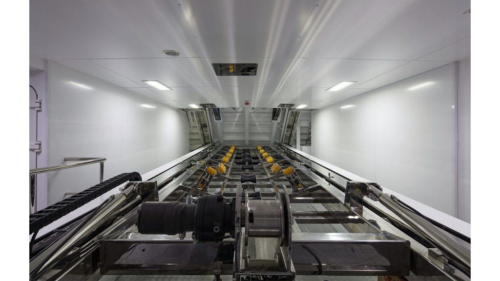 50m Displacement Motoryacht, 50m Displacement Motoryacht
4500 Nautical Miles @ 12 knots
Hull : Steel
Superstructure : Aluminium Alloy
Deck : Handlaid Burmese / Myanmar Teak
Exhaust System : Soundown
Propolsion System : BT Marine Holland
Bow Thruster : TRAC 24'' 150HP
Stern Thruster : TRAC 20'' 100HP
Watermaker : Selmar 2x 7