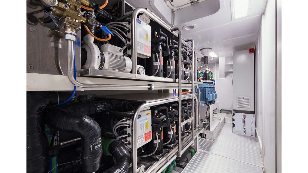 50m Displacement Motoryacht, 50m Displacement Motoryacht
4500 Nautical Miles @ 12 knots
Hull : Steel
Superstructure : Aluminium Alloy
Deck : Handlaid Burmese / Myanmar Teak
Exhaust System : Soundown
Propolsion System : BT Marine Holland
Bow Thruster : TRAC 24'' 150HP
Stern Thruster : TRAC 20'' 100HP
Watermaker : Selmar 2x 7