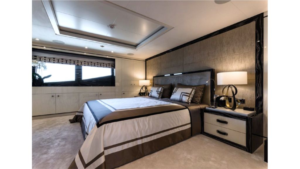 Amels 180,
Unmatched Comfort and Versatility
Boasting extensive interior design, Amels 180 offers six luxury suites where guests can stay in complete comfort