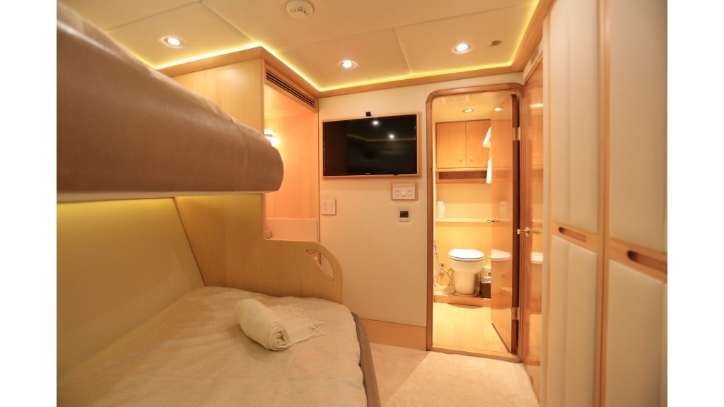 Luxury Motoryacht For Sale, The fore deck contains another concept – a Jacuzzi with a fully hydraulic roof allowing water to remain in the bath whilst underway