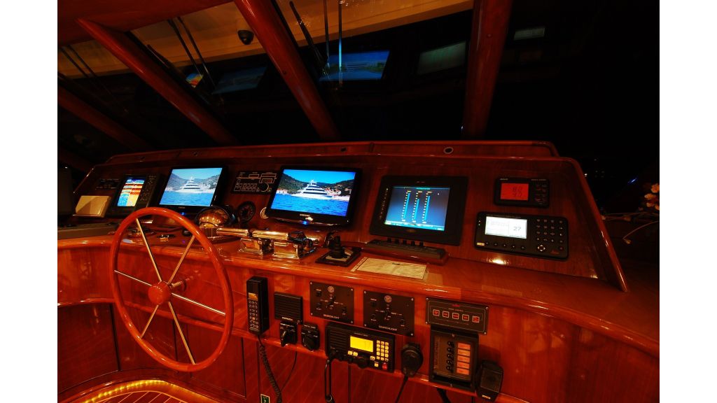 Luxury Motoryacht For Sale, Leading from this so called "beach" is a highly innovative swimming platform with wide steps that descend into the sea